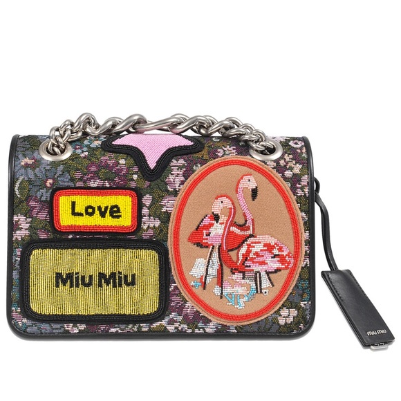 Miu Miu Handbags - 🇮🇹 MiuMiu tapestry flap bag